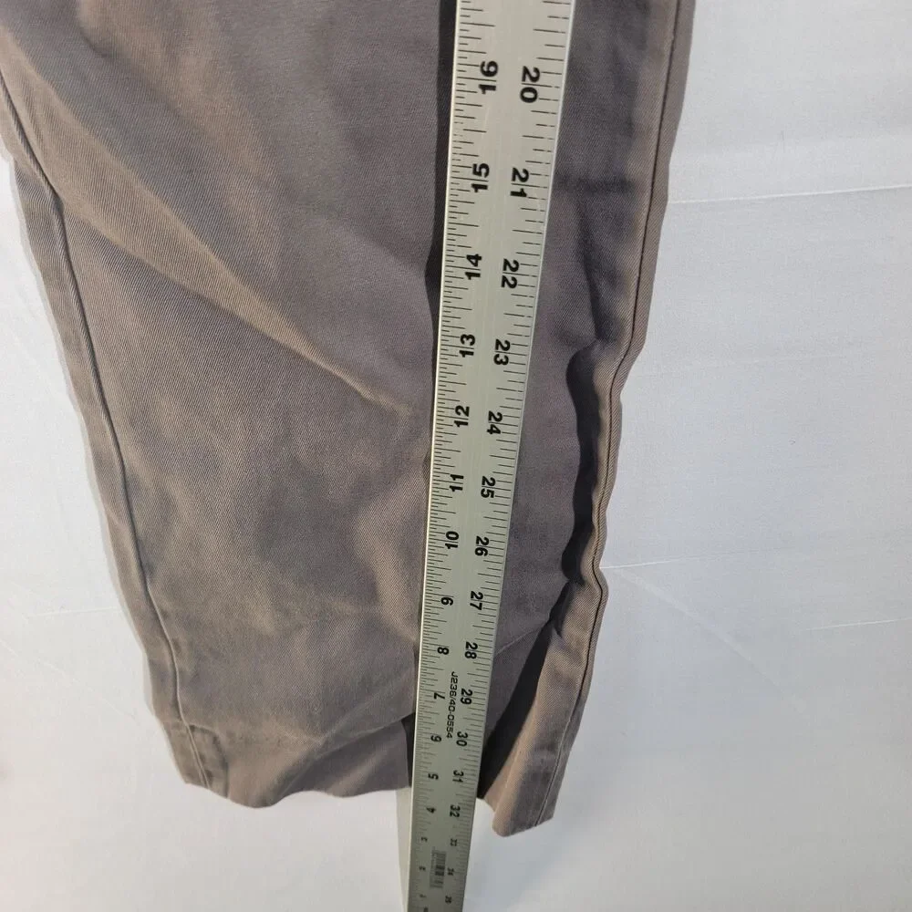 J. Crew Bowery 100% Cotton Men's Gray Chinos Slack Pants 31W x 32L